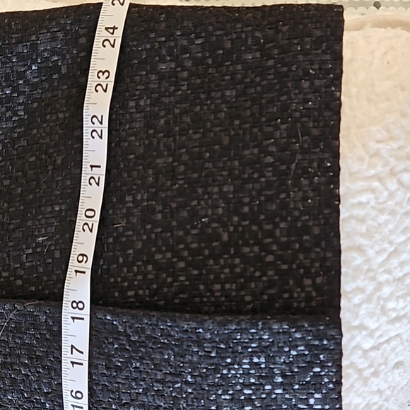 Sz 16, NWOT. Lafayette 148 NY shimmer Skirt, black wool & silk. - Picture 9 of 11